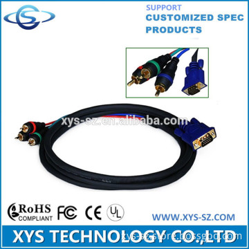 2014 New design vga to 3rca cable